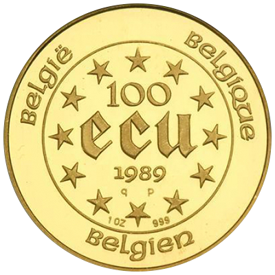 Comprare 100 ECU del Belgio in oro al miglior prezzo