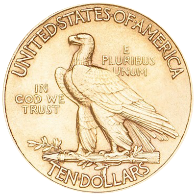 10$ dollari indiano oro